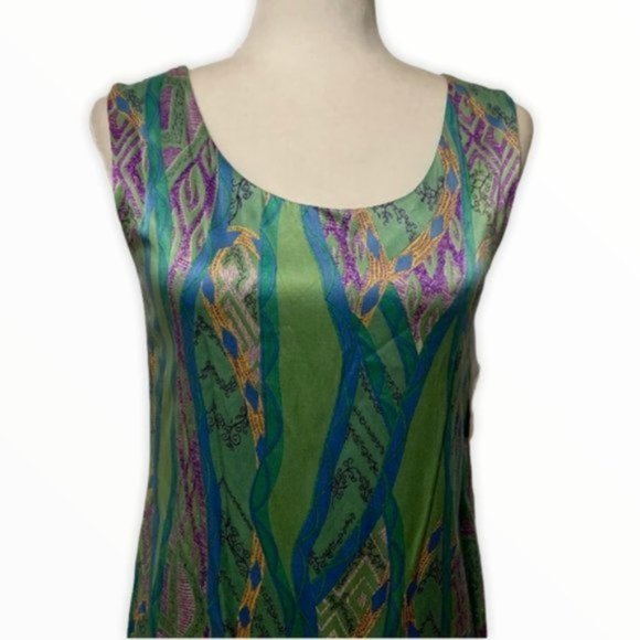 Girlfriend by Silversilk Sleeveless Silk Dress - Picture 2 of 8